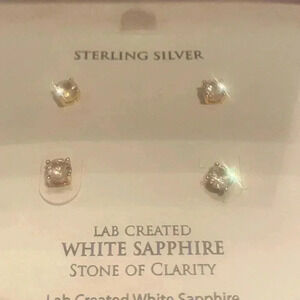 R.H. Macy & Co. Lab Created White Sapphire 18k Gold over Sterling Silver